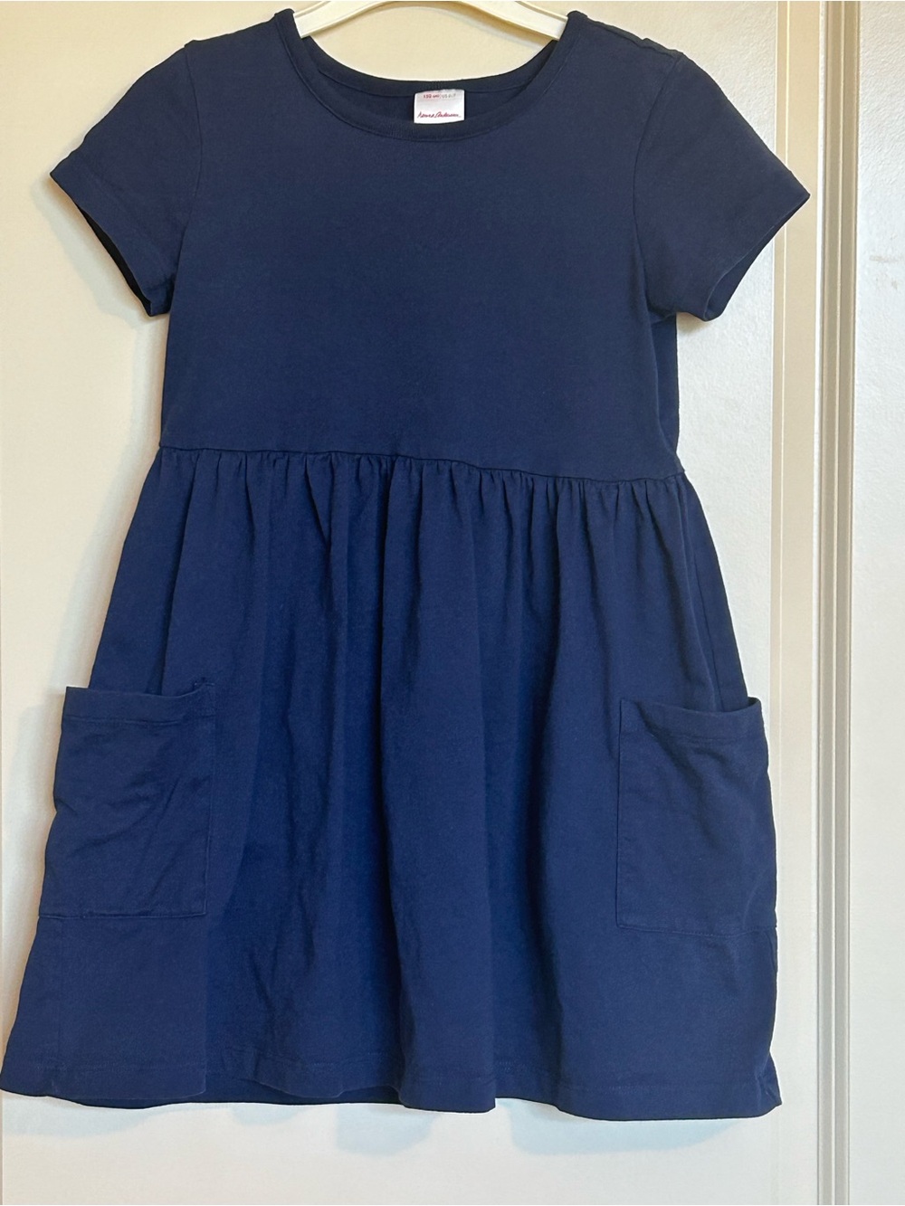 Sz 6-7 Hanna Andersson Solid Pocket Dress